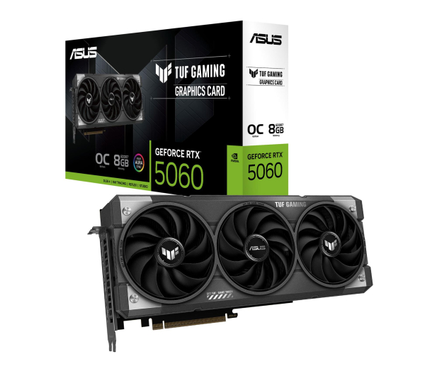 ASUS GeForce RTX 5060 TUF Gaming OC 8GB GDDR7 DLSS4 TUF-RTX5060-O8G-GAMING - 1332822 - zdjęcie